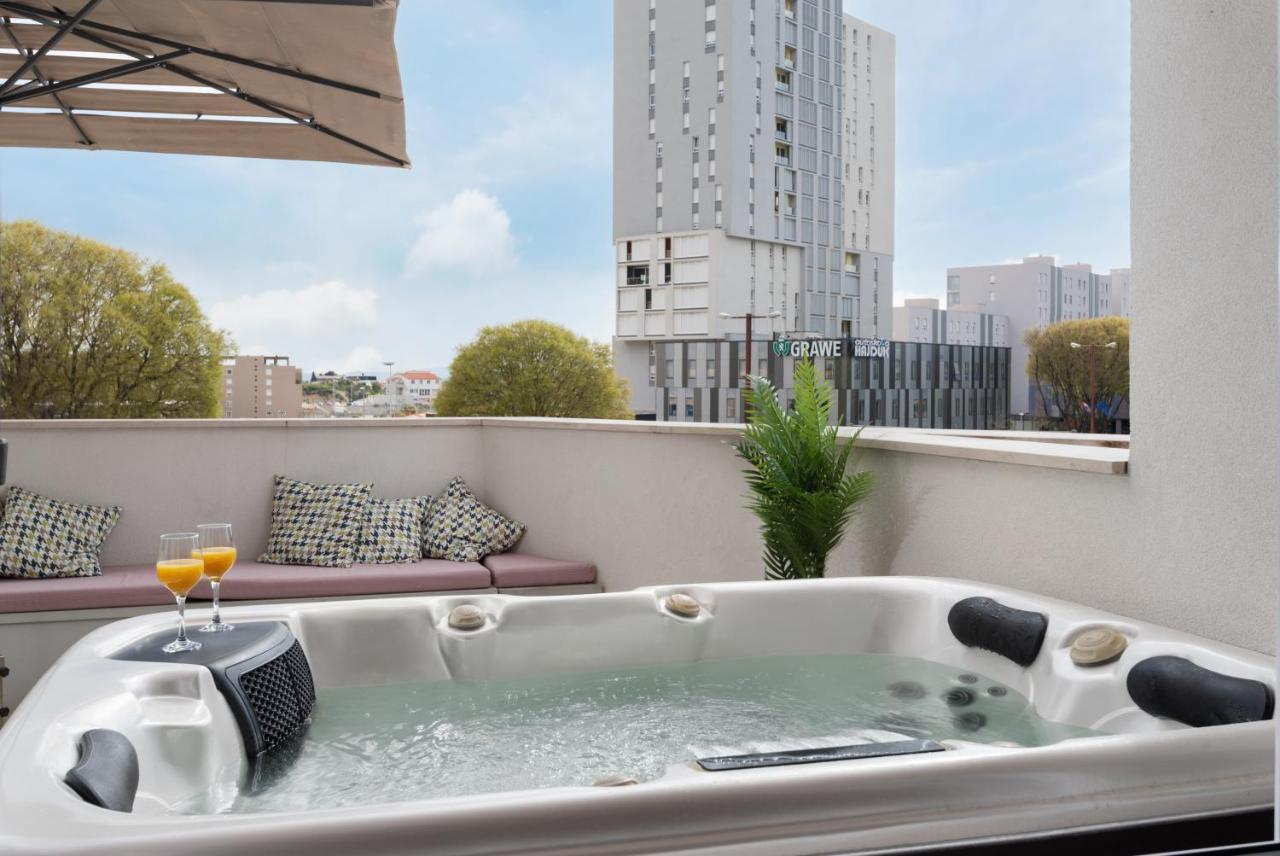 Glow Luxury Apartment With Terrace And Jacuzzi Split Exterior foto